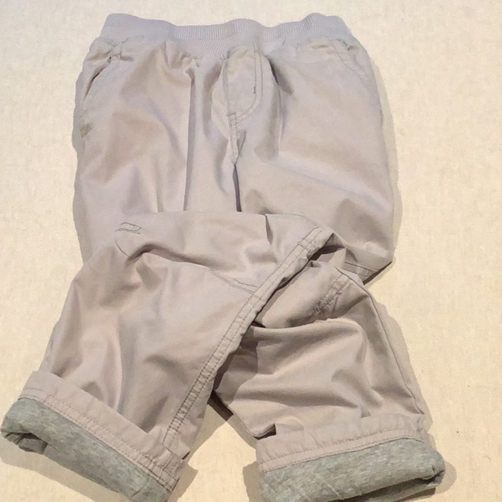 Tea Collection - PANTS - Gray - Boys Size 7 - Fully Lined/Soft 100% Cotton - EUC